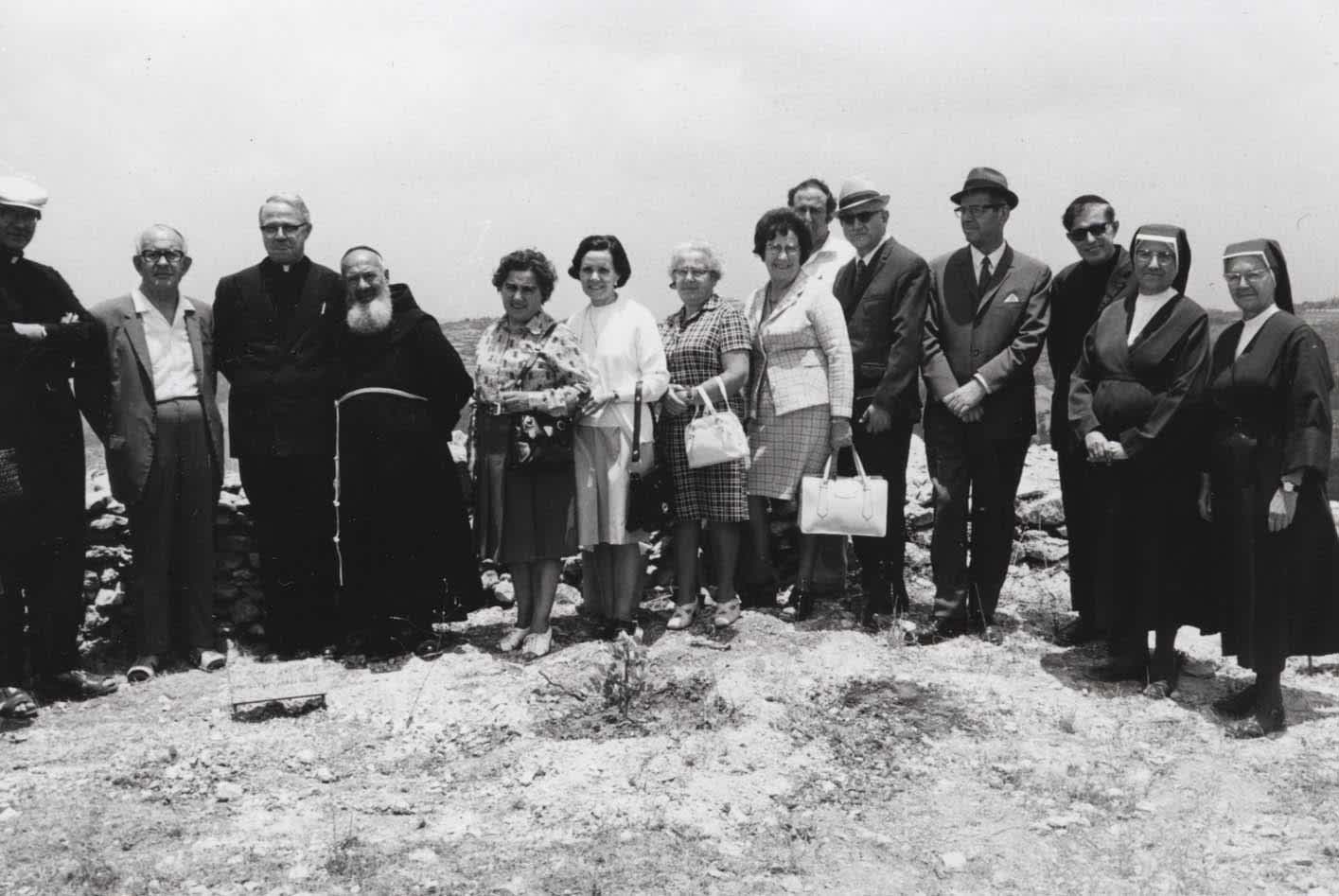 Brother Leto Casini (3rd from left), Planting Ceremony