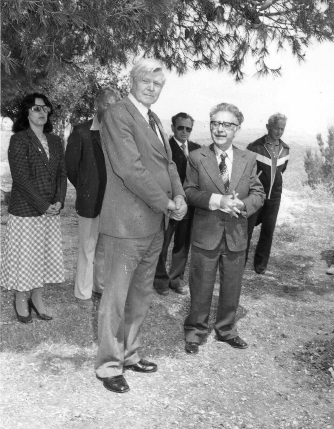 Tree Planting Ceremony in Honor of Hans Mamen. Yad Vashem. 08.05.1981