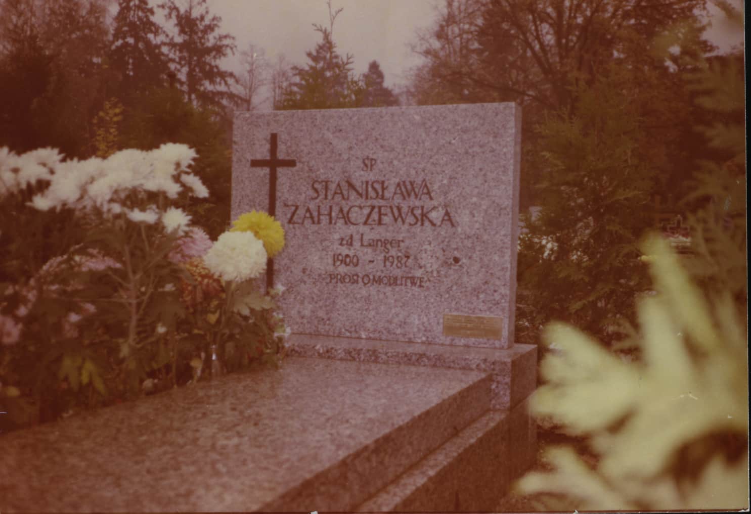 The grave of Stanislawa Zahaczewska