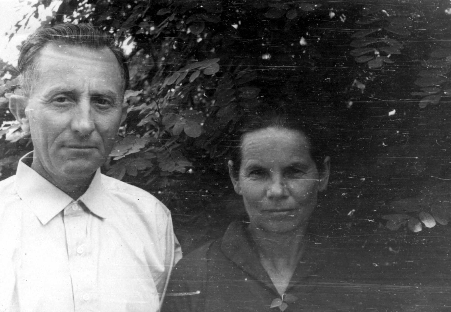 Adolf Buka and his wife, 1946