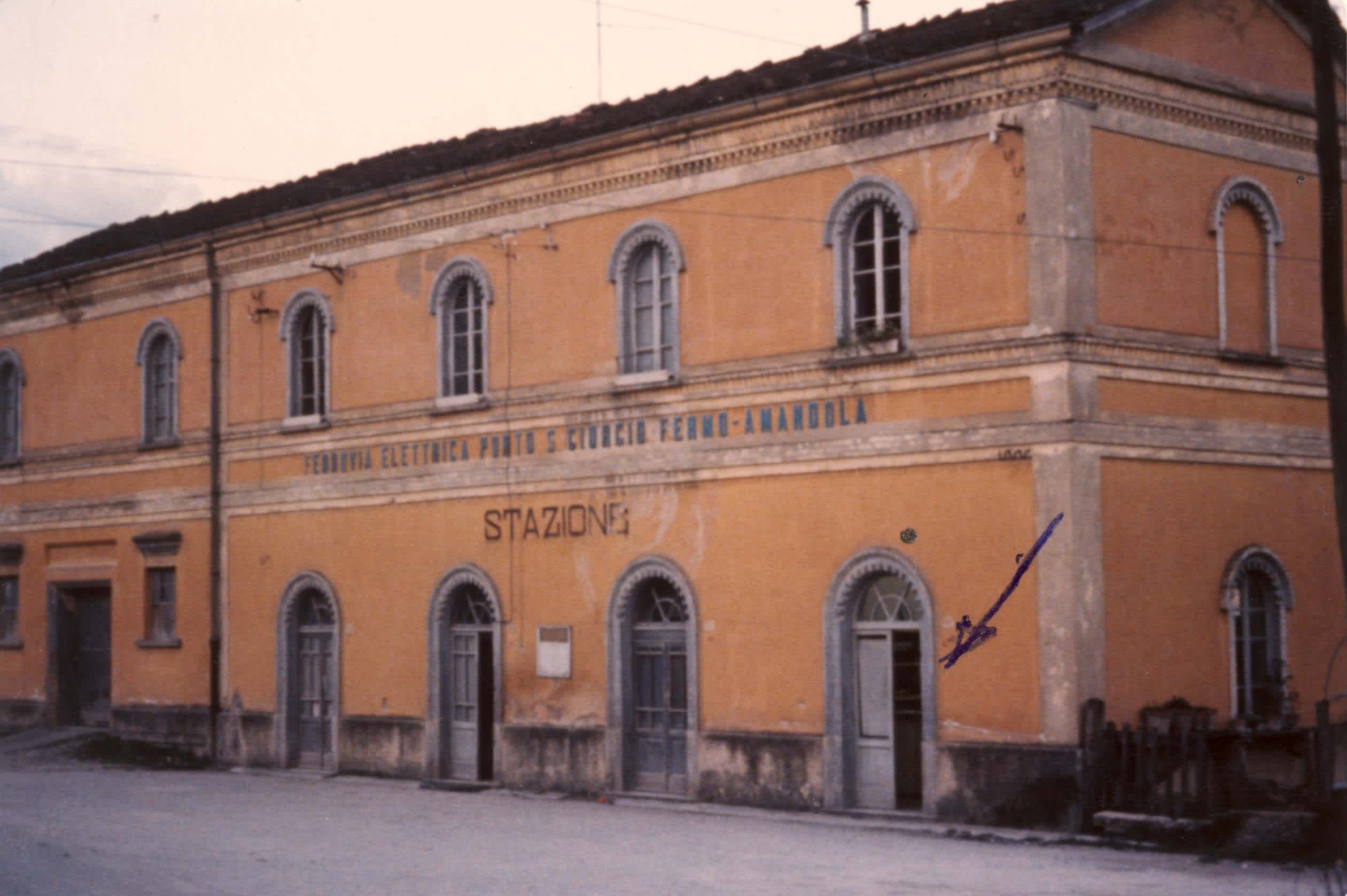 Back of the photograph, Stazione di Amandola