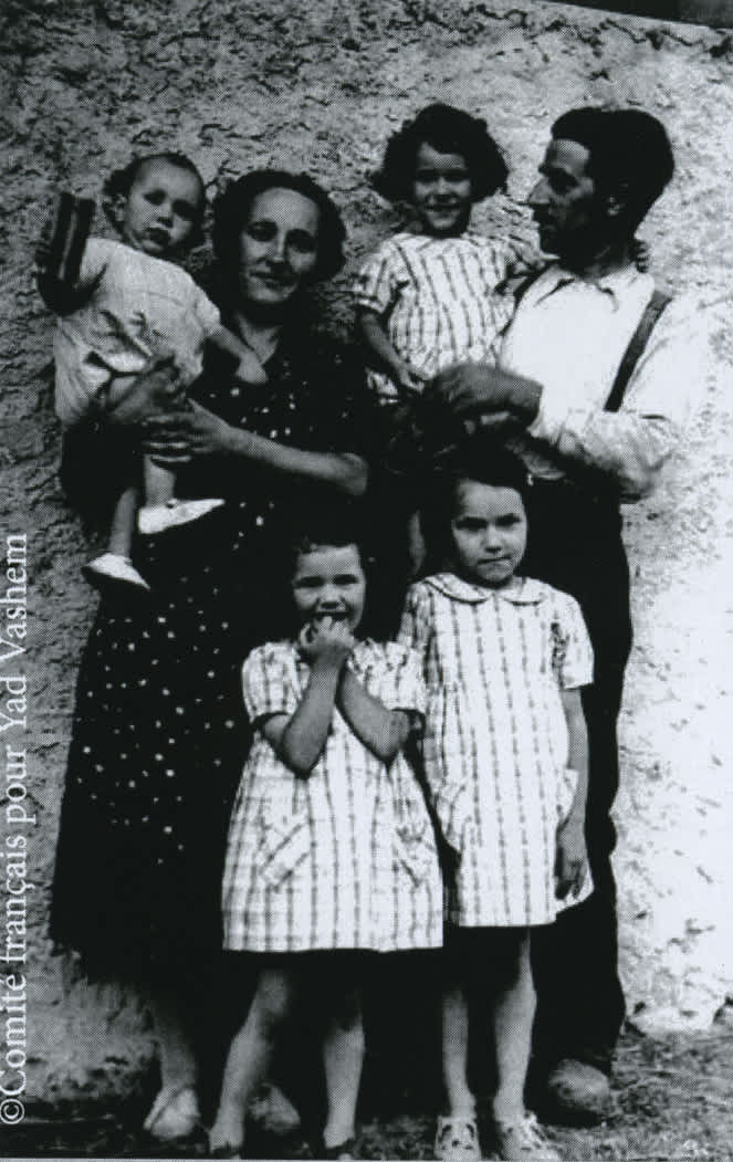 Bernard and Jeanne-Marie Louault with their four children