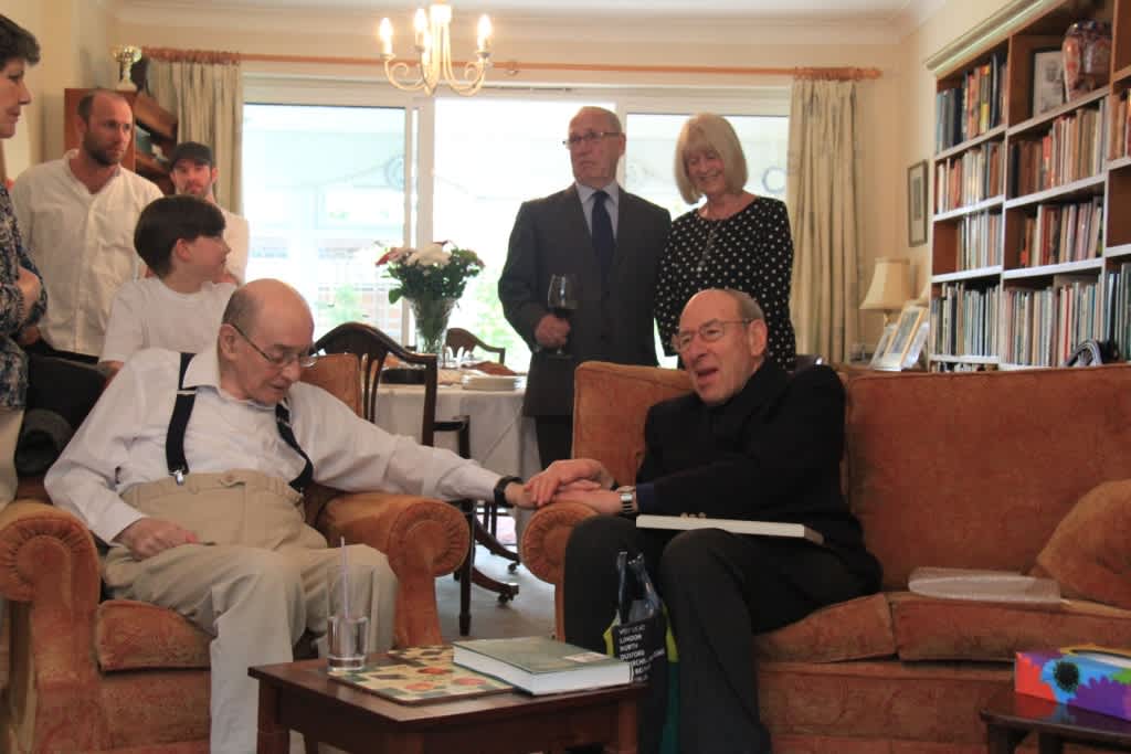 Reunion of Franz Leichter (right) and Helmut Turnsek, United Kingdom, 2014