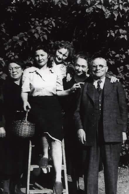 Lucille Godrie (on the left) and rescued