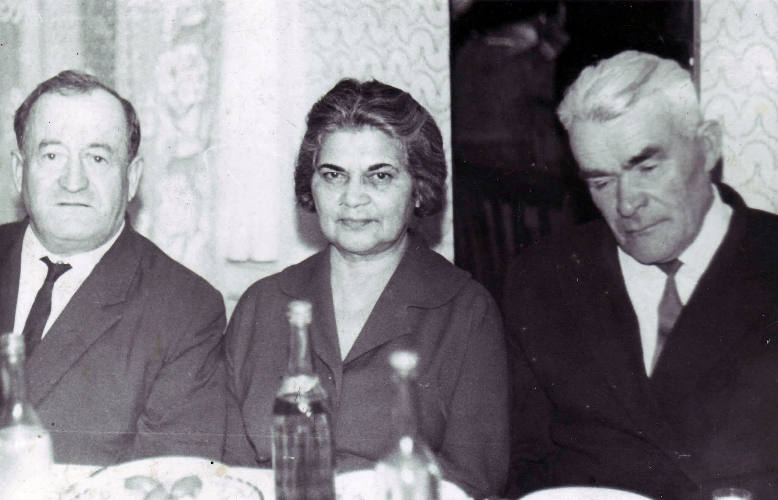 Ivan Churbanov (on the right) with the survivors' relatives