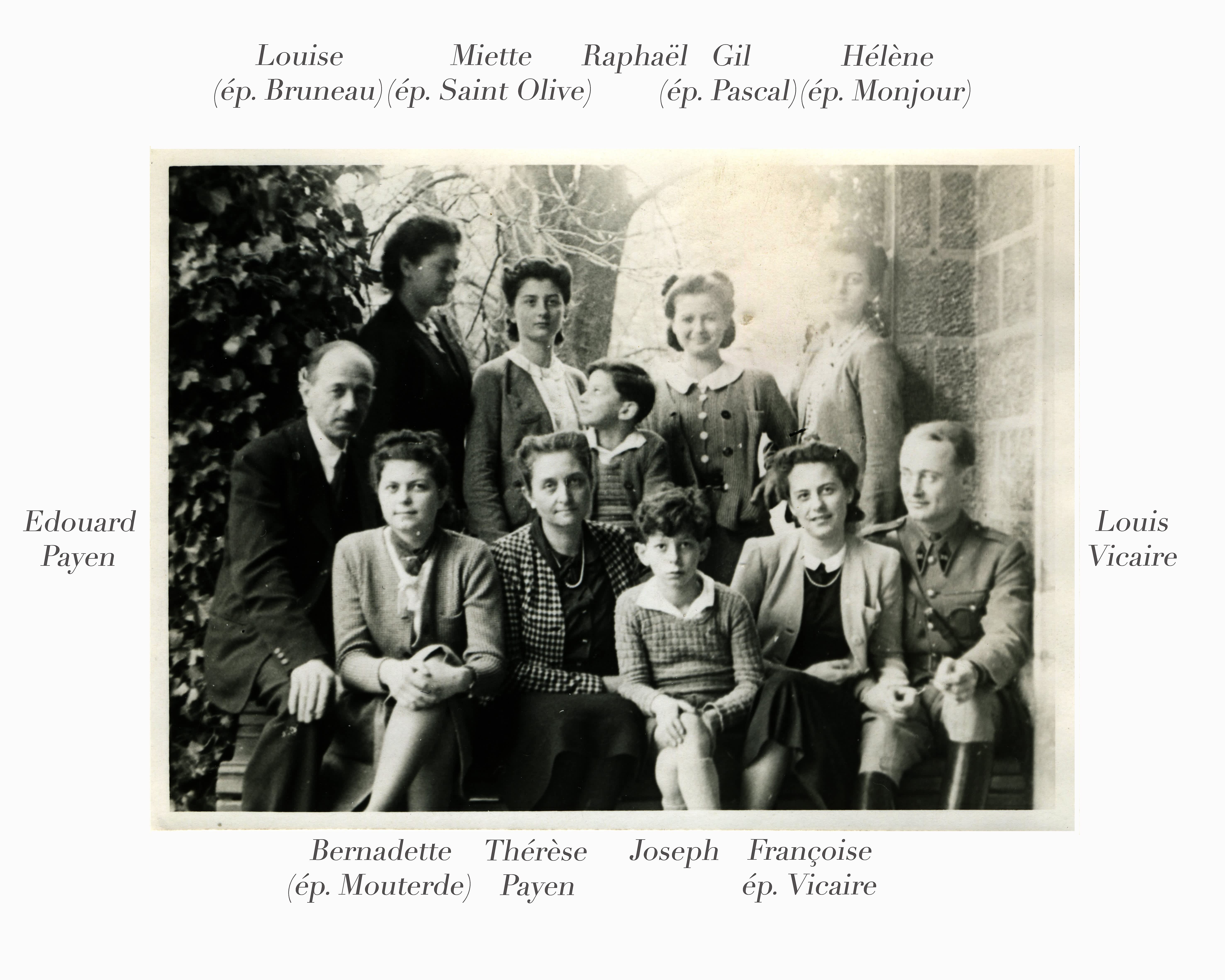 The Payen family in Lyon, c. 1940