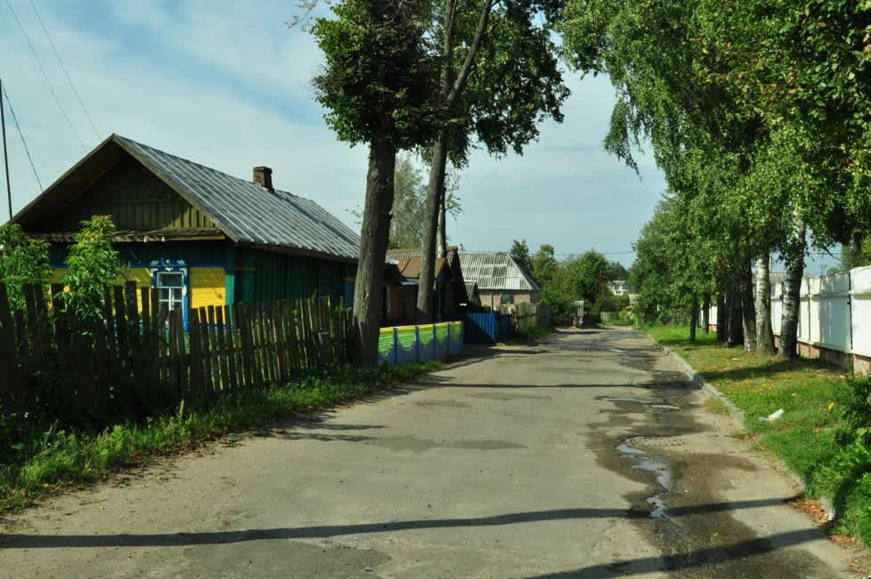 Area of the former ghetto in Krasnopolye. Photographer: 	Alexander Litin, 2009.