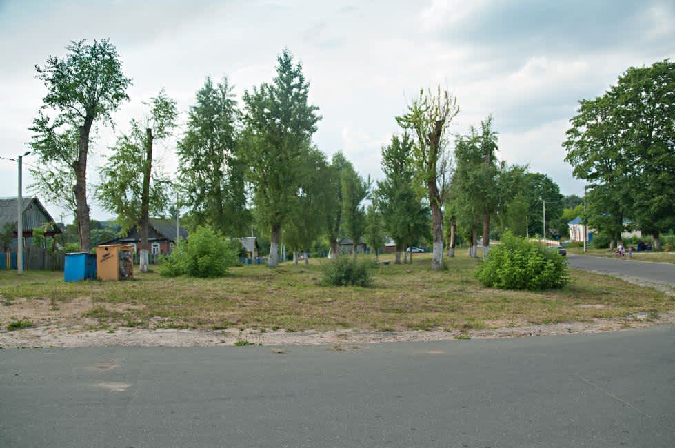 Square where Jews of Shatsk were collected before the murder. Photographer: 	Alexander Litin, 2013.