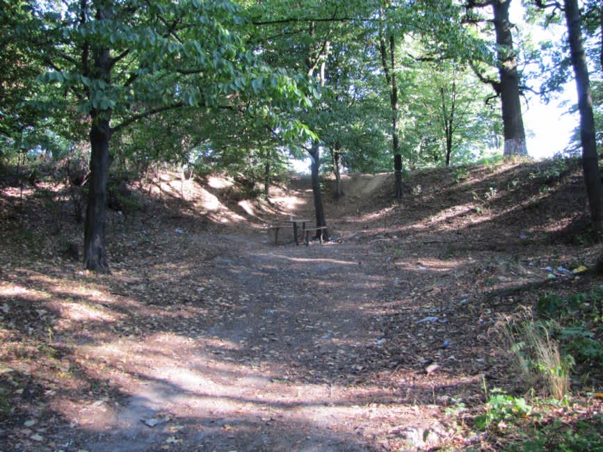 The Kutuzovskiy Park murder site. A present-day view. Photographer: 	Mikhail Tyaglyy, 2015.