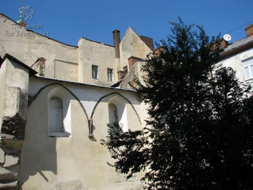 Remnants of the Goldene Rose (known also as Turei Zahav and Nachmanowicz's) synagogue in Lwow, one of the oldest synagogues in Ukraine built in 16th century and destroyed during the Nazi occupation