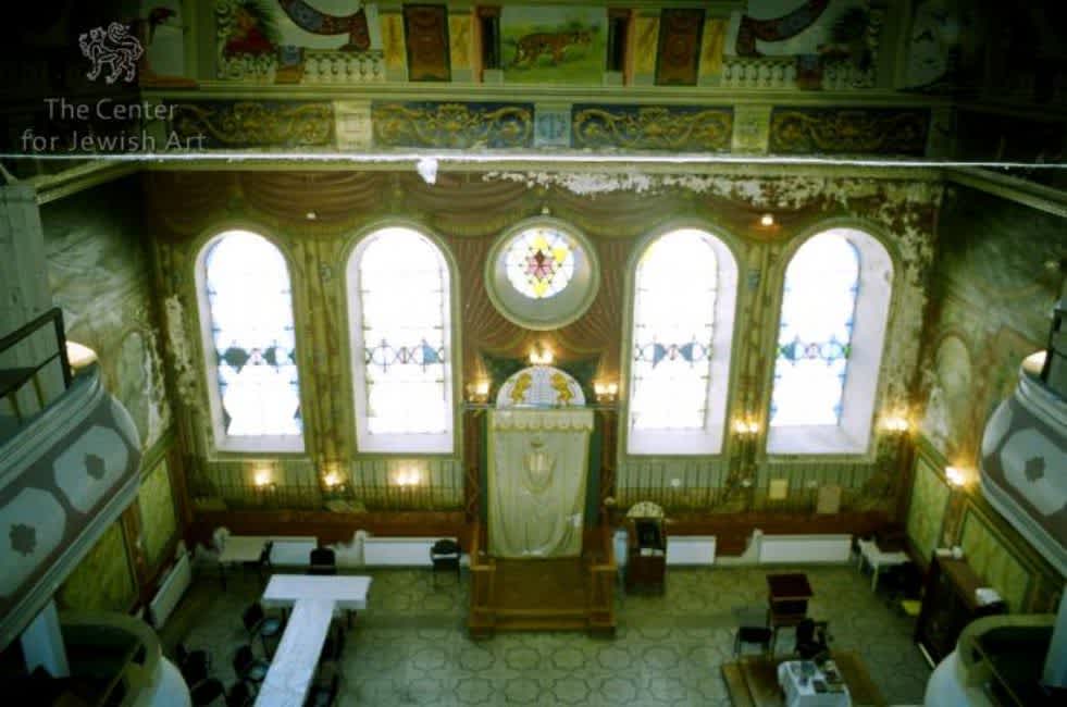 Interior of the Tsori Gilad synagogue, the oldest functioning synagogue in Lwów